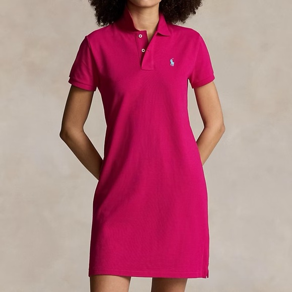 Ralph Lauren Dresses & Skirts - Ralph Lauren Sport Pink Cotton  Polo dress sz S